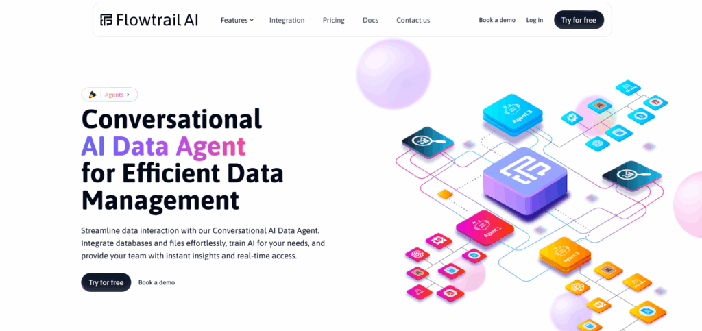Historical Flowtrail AI website screenshot