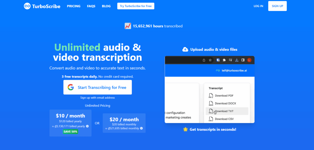TurboScribe AI