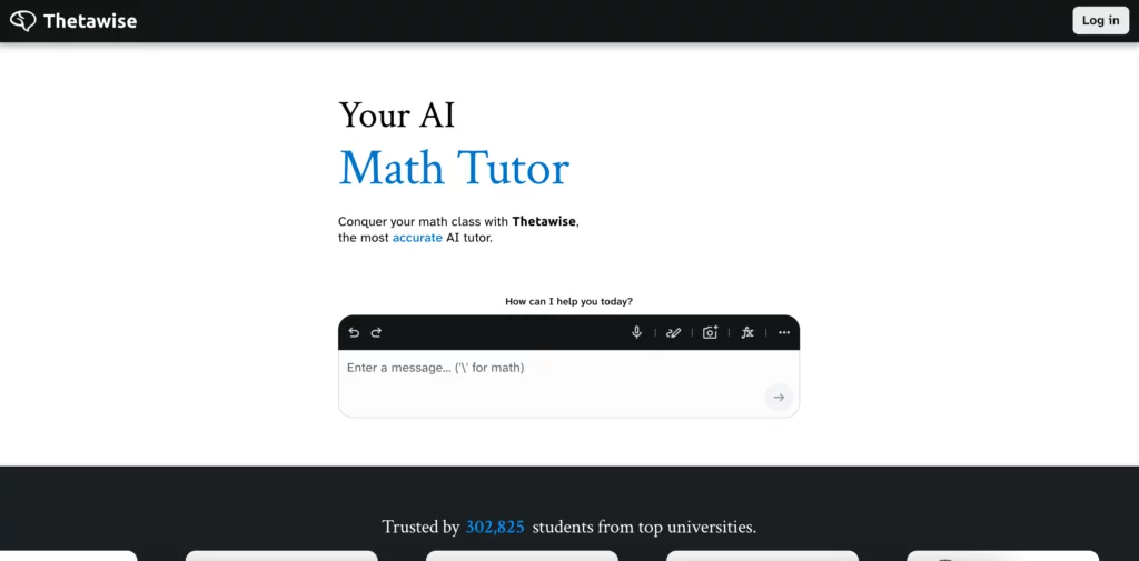 Thetawise AI Your Smart Multimodal Math Tutor Thetawise ai your smart multimodal math tutor