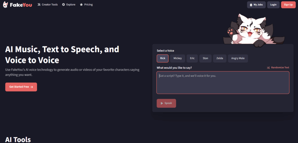 FakeYou AI 4 FakeYou AI