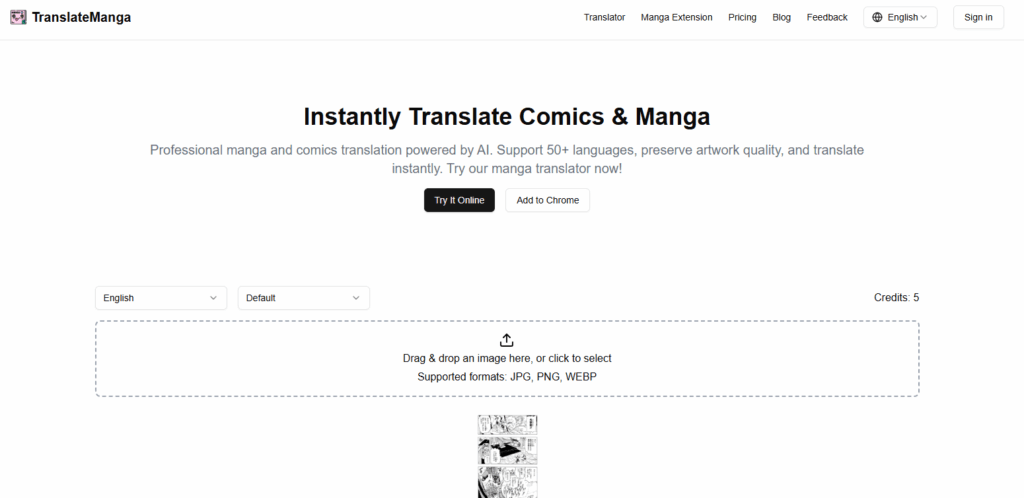 TranslateManga AI