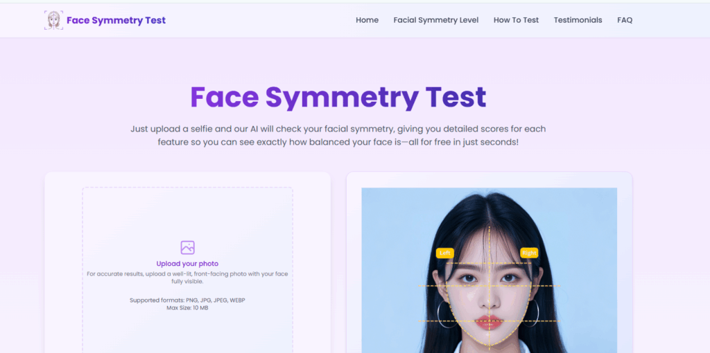Face Symmetry Test AI 3 Face Symmetry Test AI
