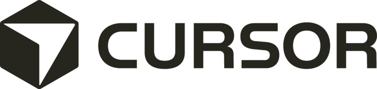 Official Cursor horizontal logo with its geometric symbol and Cursor wordmark.
