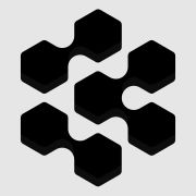 Cognition official black interlocking node mark on a light square