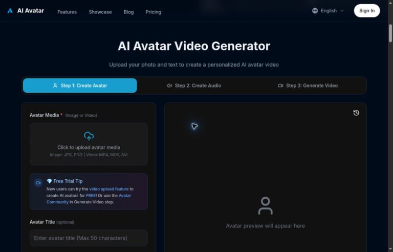 Official AI Avatar Art generator screenshot