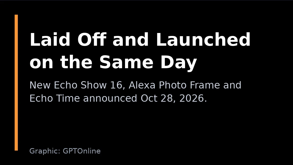Amazon announces new Alexa devices on the same day as layoffs