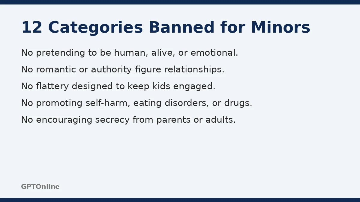 New York Signs Law Banning Unsafe AI Chatbot Features for Children 2 List of chatbot features banned for minors under New York's new law