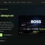 BOSS Console official homepage presenting its agent workspace and desktop platform downloads.