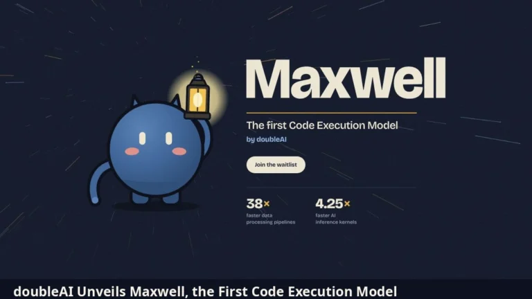 Maxwell, the first Code Execution Model from doubleAI