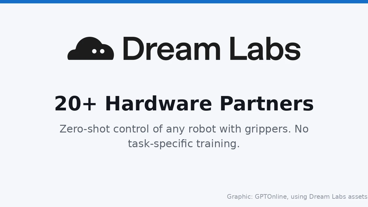 Dream Labs Raises $90 Million to Build a Robot Brain Anyone Can Plug In 3 Dream Labs hardware partners graphic