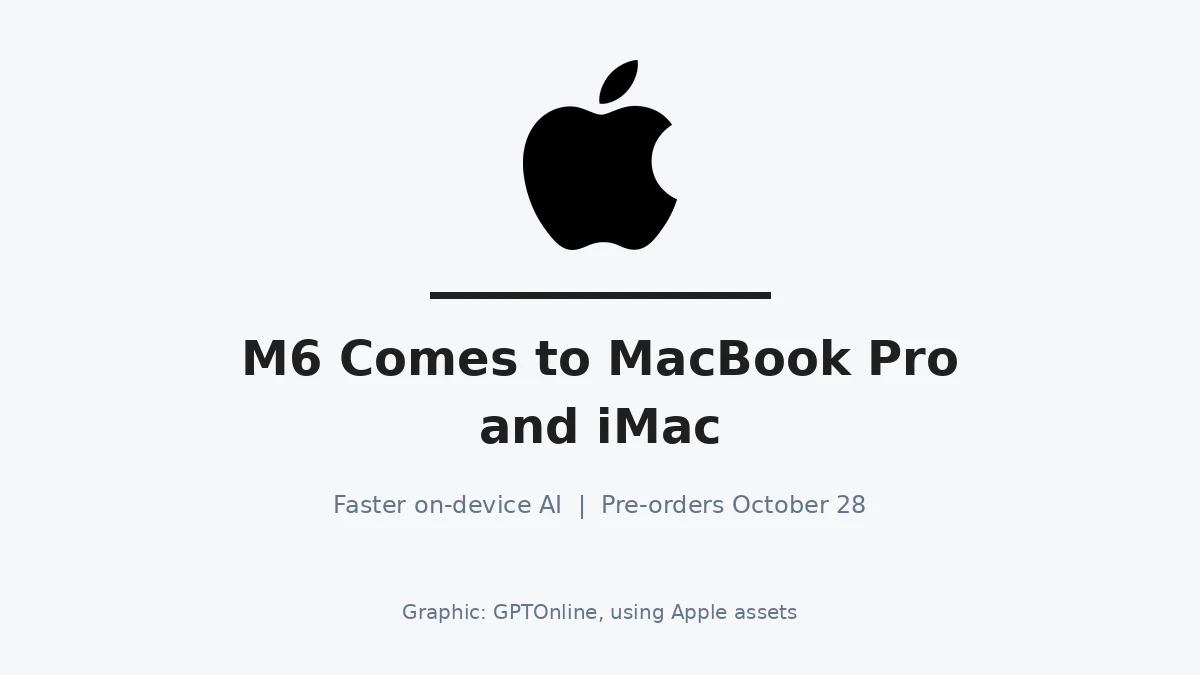 Apple Unveils M6 MacBook Pro and iMac With Faster On-Device AI 1 featured apple m6 macbook pro imac 1200x675 1
