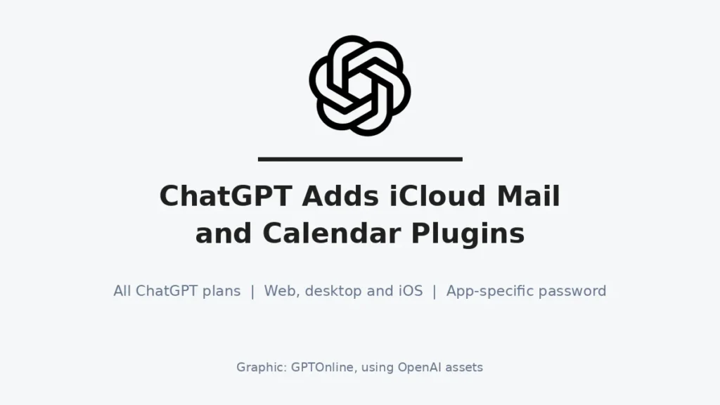 ChatGPT adds iCloud Mail and Calendar plugins for Apple users