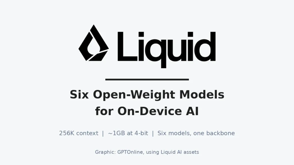 Liquid AI launches LFM3, six open-weight models for on-device AI