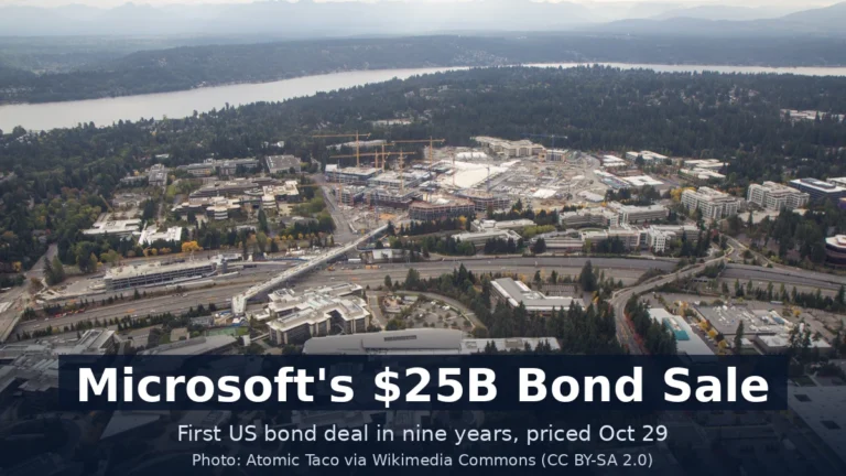 Aerial view of Microsoft's Redmond campus