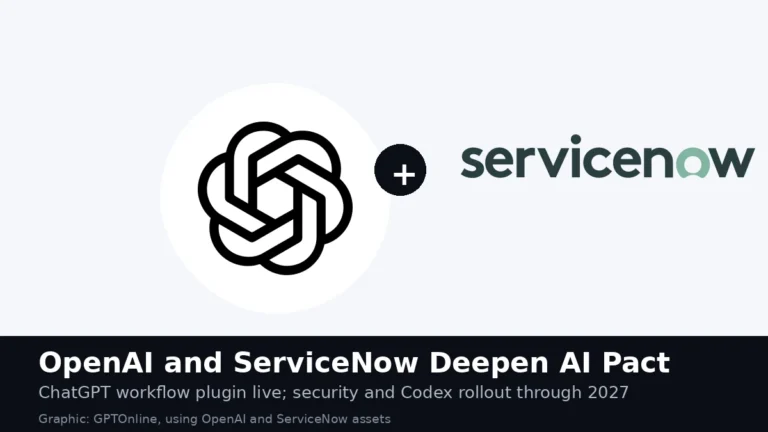 OpenAI and ServiceNow logos: the companies expanded their enterprise AI partnership