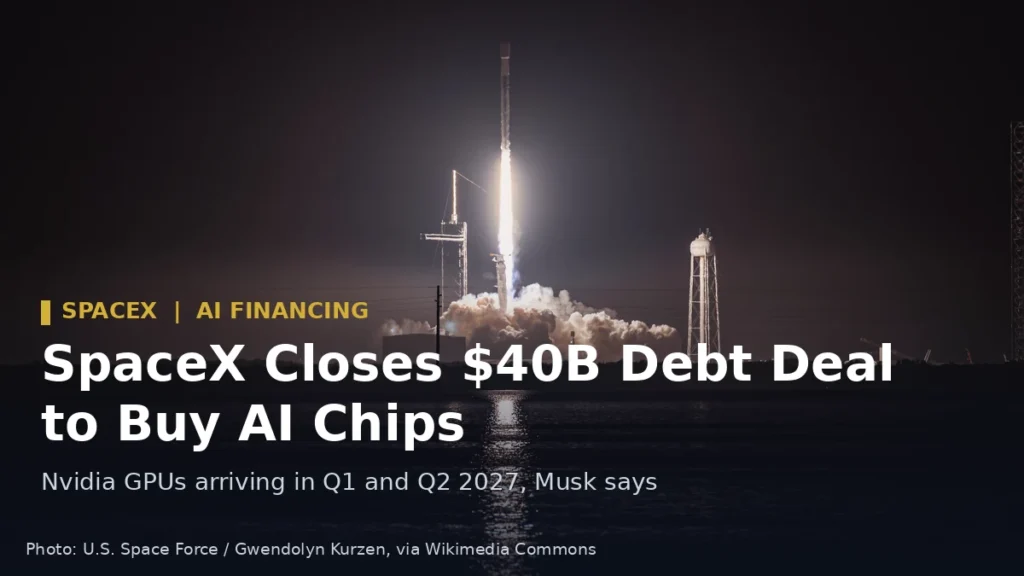 Falcon 9 rocket launching Starlink satellites