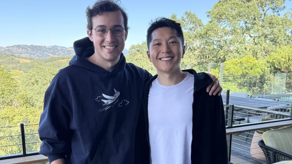 Flapping Airplanes CEO Ben Spector with Index Ventures partner Mark Xu