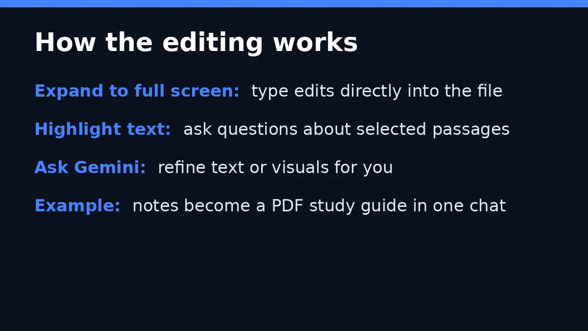 Fact card: how Gemini in-chat file editing works