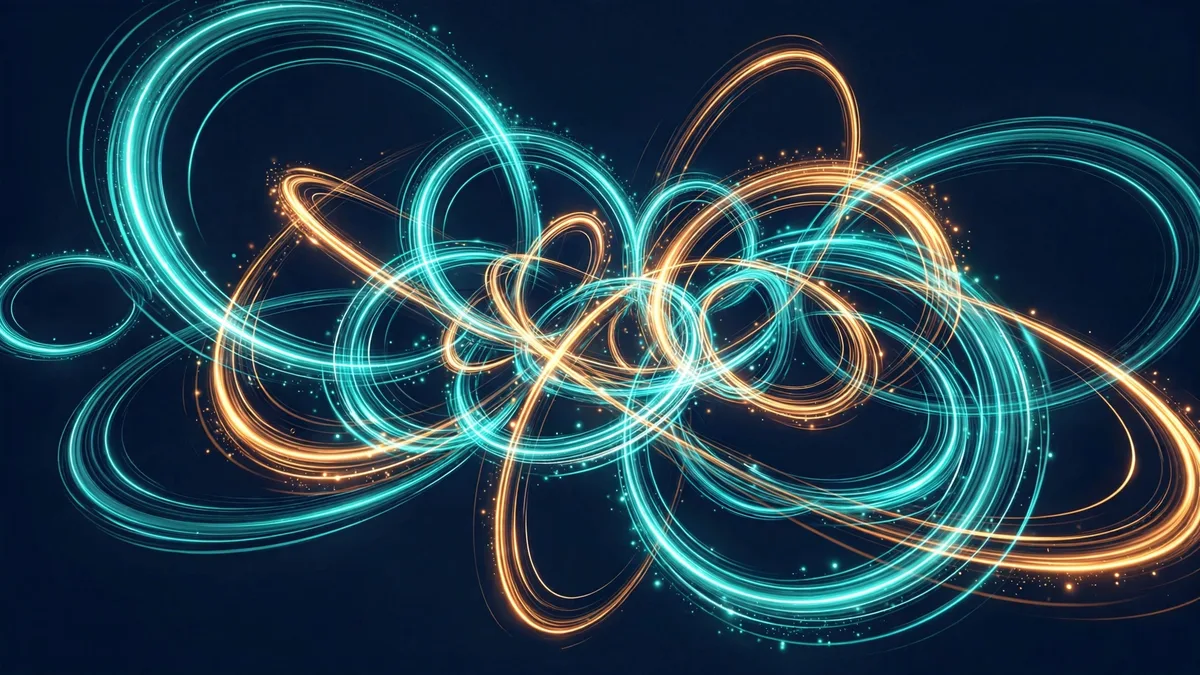 Abstract illustration of fast, repeated model calls inside an AI agent workflow