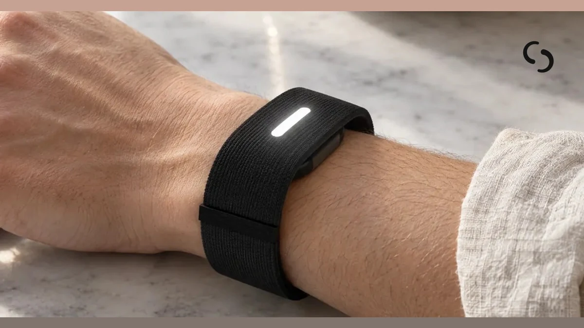 Kiwi Band on a wrist