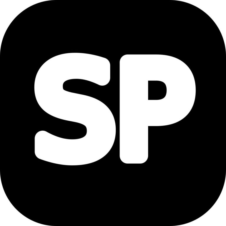 StarterPilot official SP logo in white on a black rounded square
