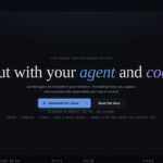 WeftCut: An Open-Source Video Editor for AI Agents 1 WeftCut official homepage showing its agent-native video editor headline and desktop download options.