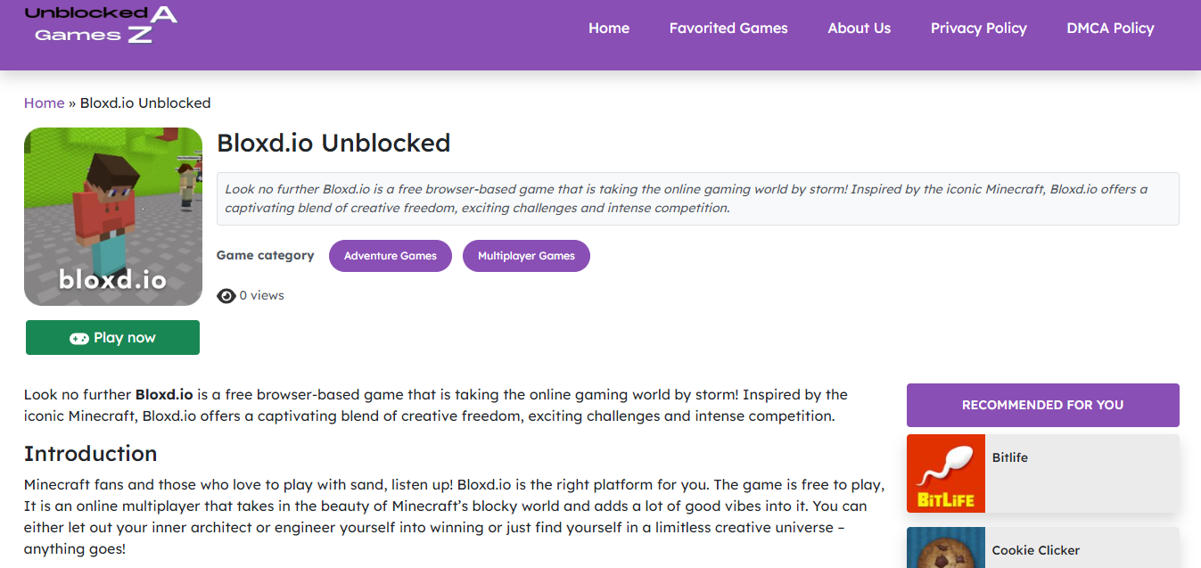 Bloxd.io Unblocked 1