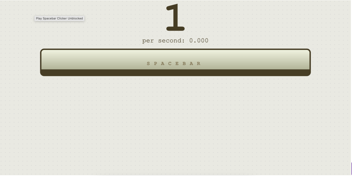 Spacebar Clicker Unblocked 1