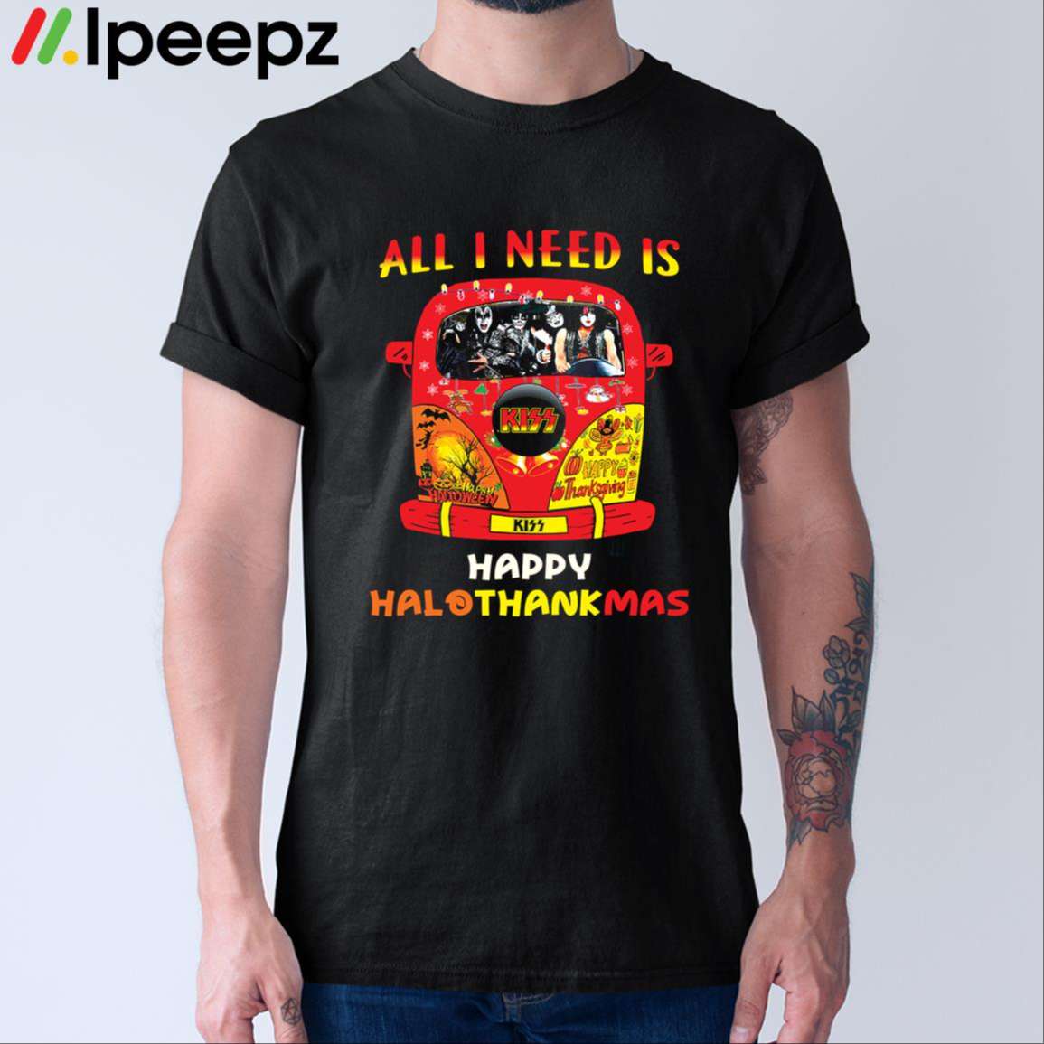 All I Need Is Happy Hallothanksmas Shirt