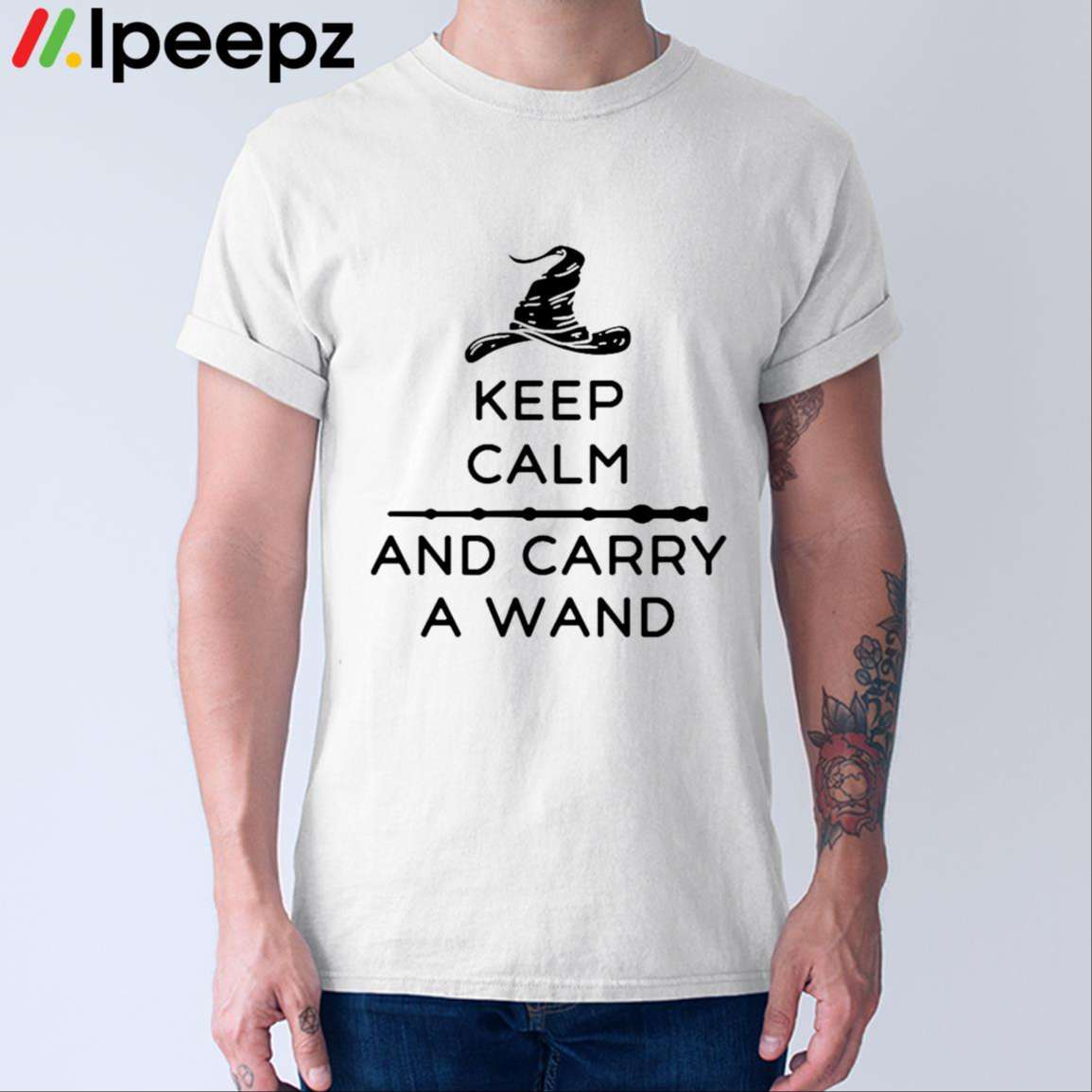 Keep Calm And Carry A Wand Halloween Shirt