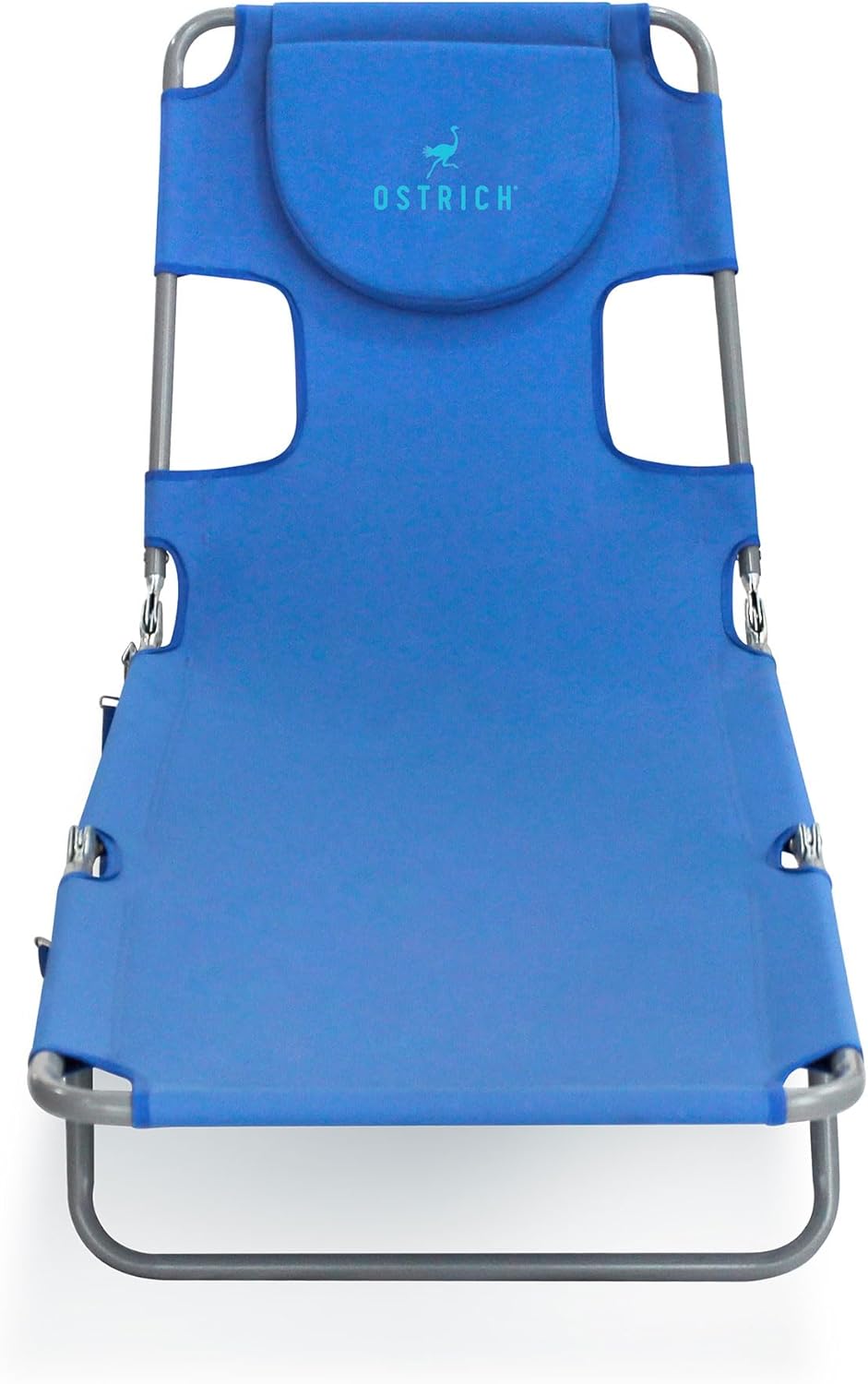 Ostrich - Silla Tumbona De Playa Para Adultos Con Orificio Para La Cara Verstil Plegable Para Piscina Exterior Tomar El Sol Y Leer En El Estmago De Lujo Para Bronceado Azul