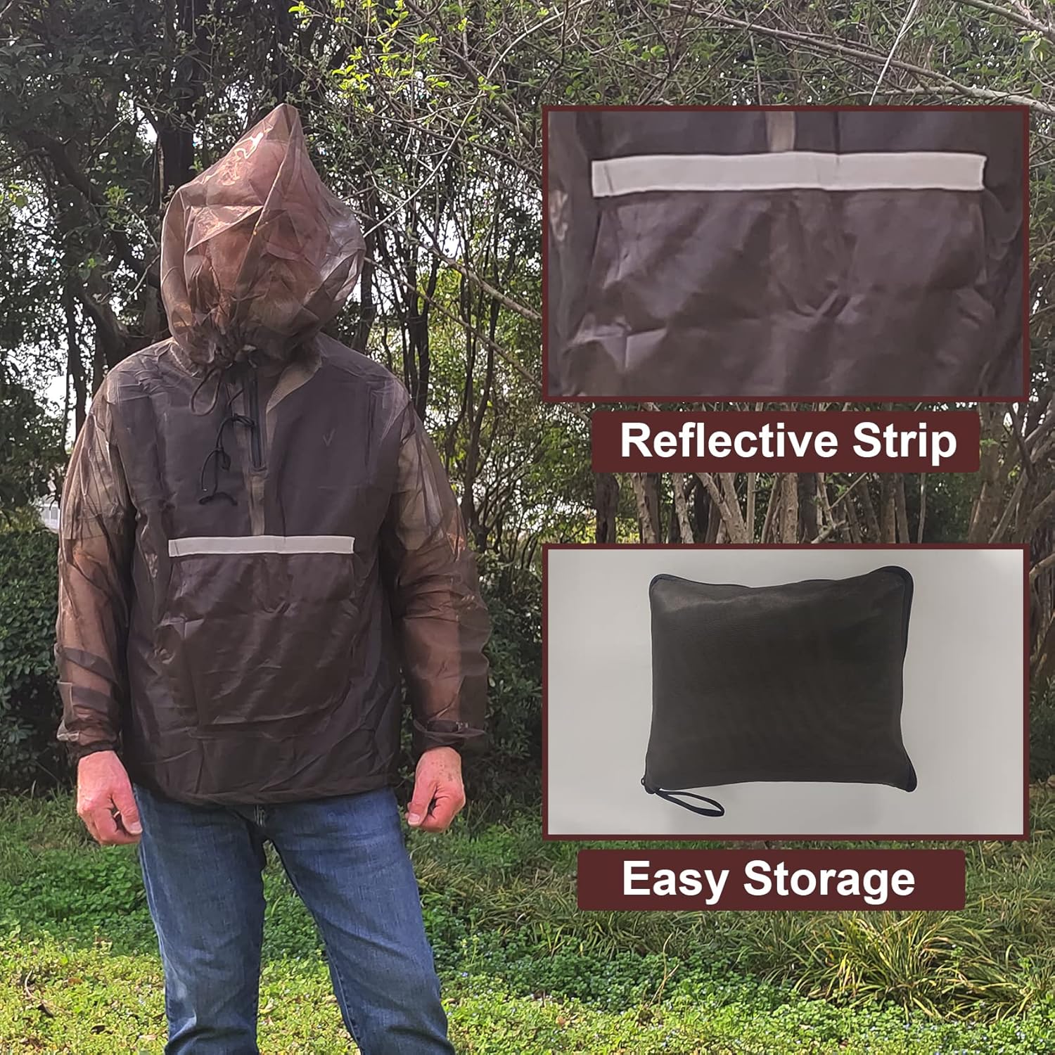 Aventik Chaqueta De Mosquito Pantalones De Mosquito Traje De Mosquito Malla Que No Se Transparenta Sper Ligera Mantiene La Seguridad Fresca Proteccin Uv