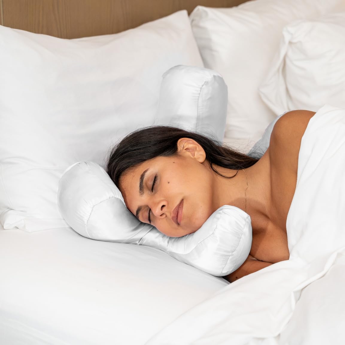 Flawless Face Pillow + Free White Satin Pillowcase! Anti-Wrinkle Beauty Sleep Back Sleep