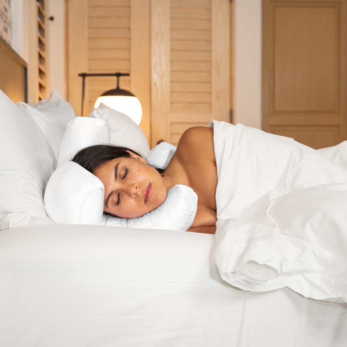 Flawless Face Pillow + Funda De Almohada De Satn Blanco Gratis! Sueo De Belleza Antiarrugas Sueo De Espalda