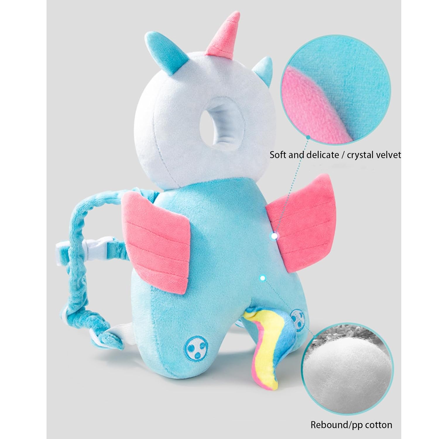 Baby Walker Head Protector Toddler Adjustable Baby Head Protection Backpack Wear Safety Pad