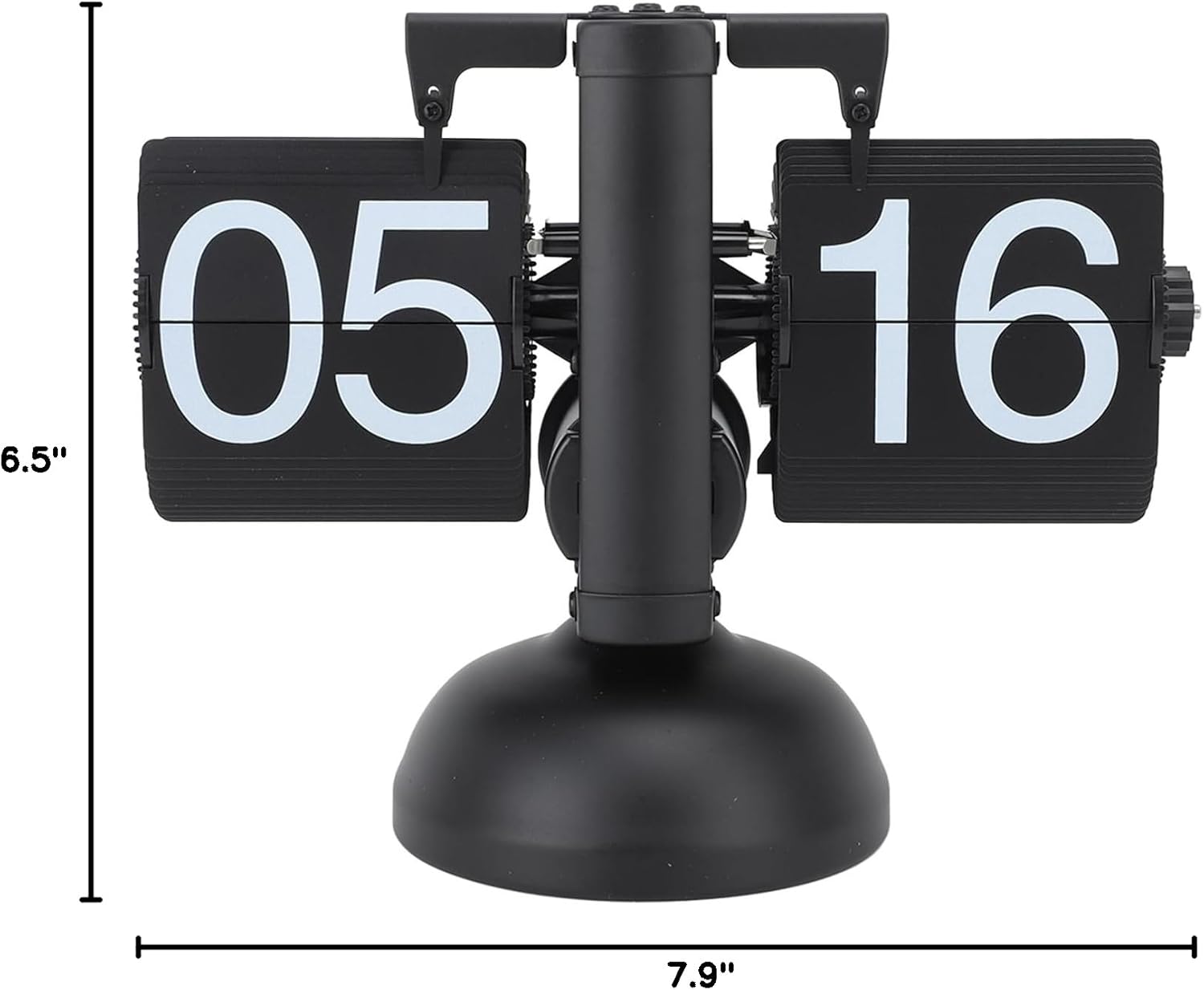Retro Digital Flip Down Clock, Mechanical Auto Flip Desk Clock Large Number, 24 Hours Vintage Table Clock for Home Office Christmas Decor