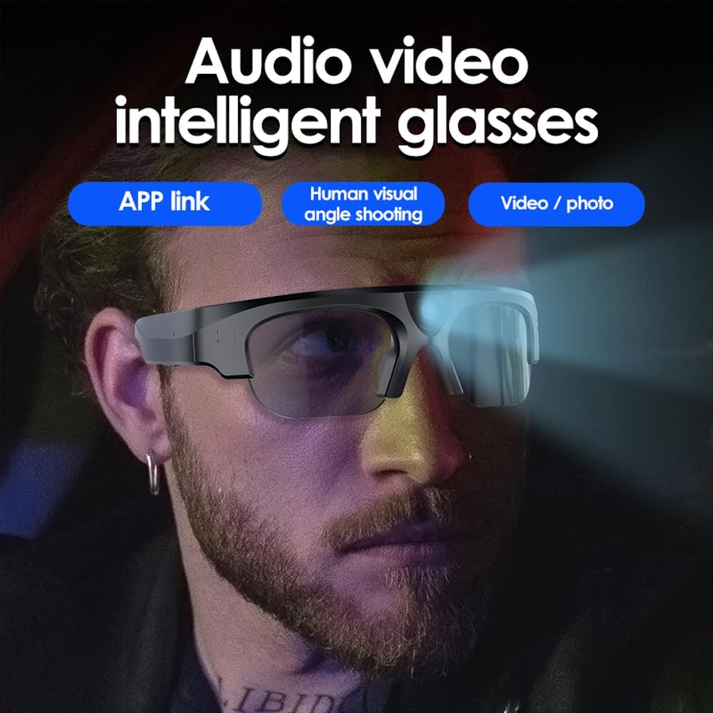 Lentes De Cmara 4k Lentes De Sol Inteligentes Ai 2025 Con Cmara Gafas De Video Con Proteccin Uv Para Actividades Al Aire Libre Y Viajes Cmaras De Video Deportivas Y De Accin Lente