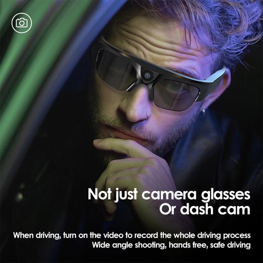 Lentes De Cmara 4k Lentes De Sol Inteligentes Ai 2025 Con Cmara Gafas De Video Con Proteccin Uv Para Actividades Al Aire Libre Y Viajes Cmaras De Video Deportivas Y De Accin Lente