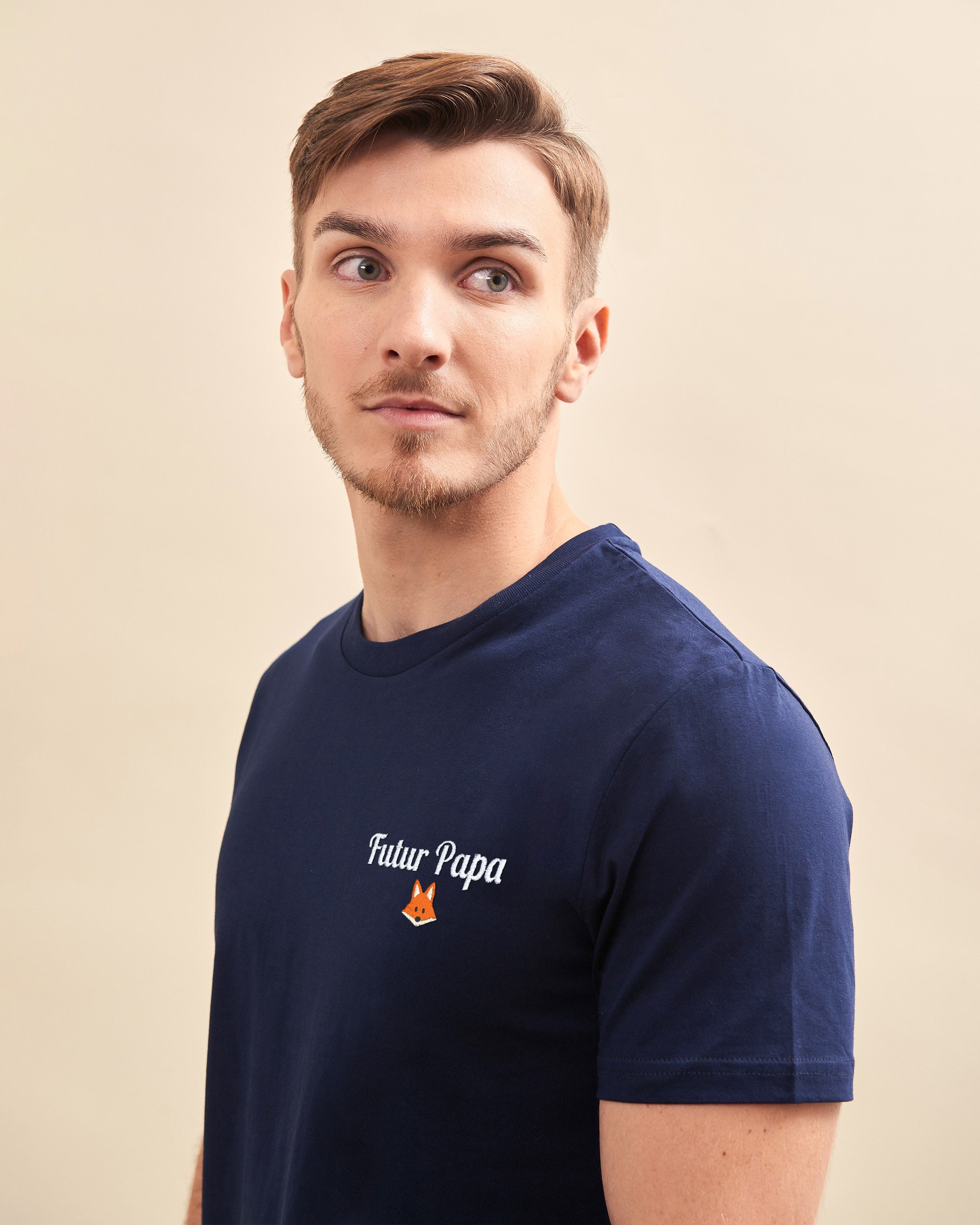 Blue Personalized Embroidered T-shirt For Men Personalized Gift For Men Personalized Godfather Gift Father's Day Gift