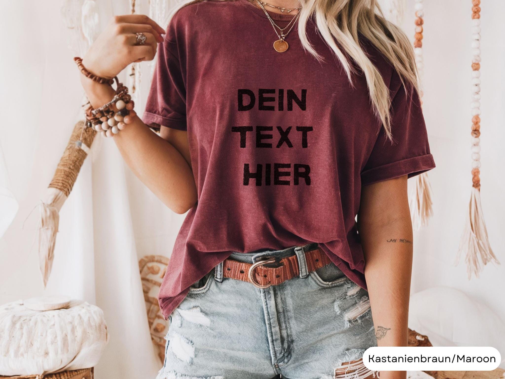 Custom Embroidered Comfort Colors Unisex T-shirt Personalized Embroidered T-shirt Embroidered T-shirt Name Tshirt