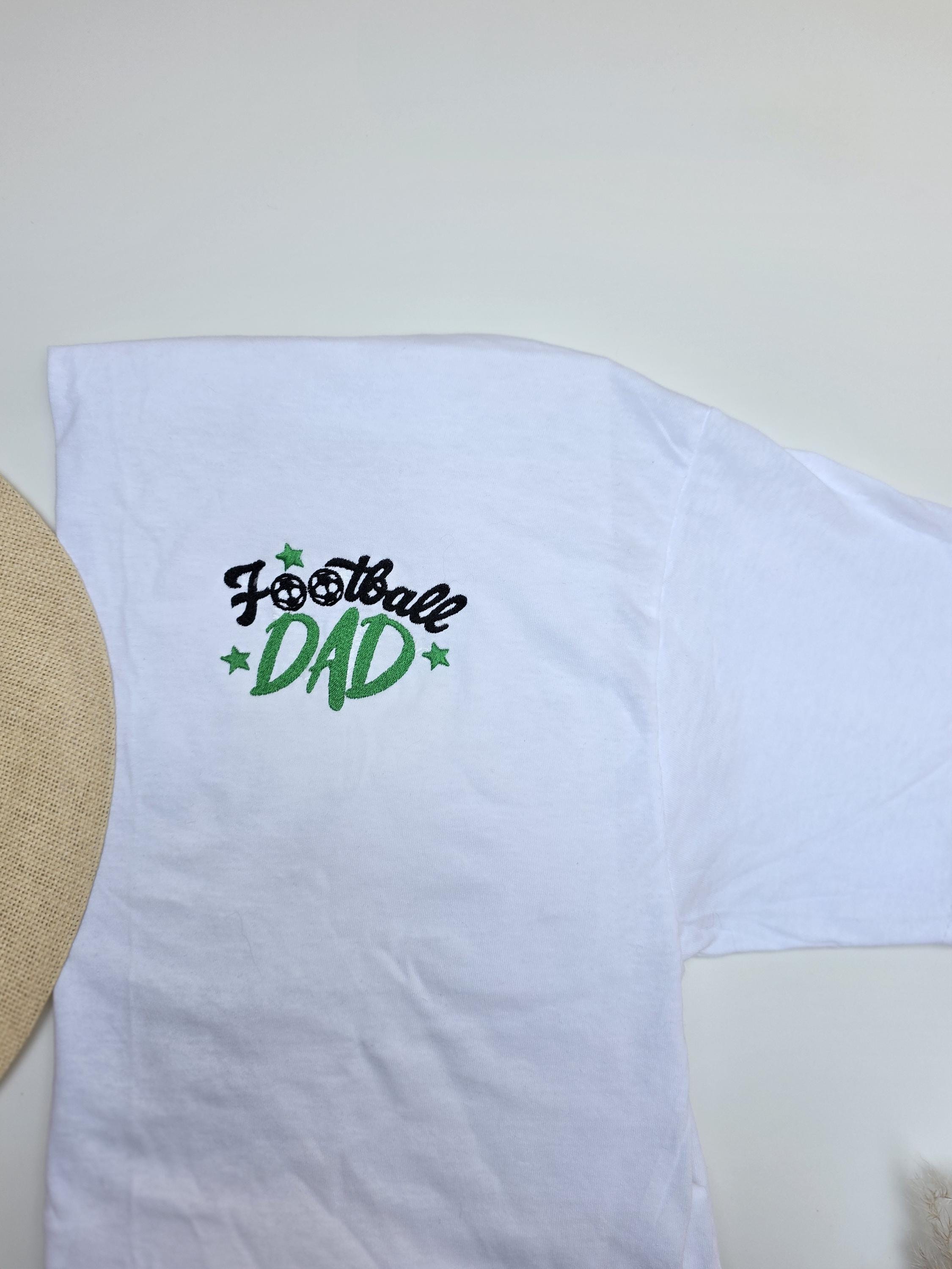 Embroidered Football Sweatshirt For Him Gift Ideas Football Embroidered Sweater Father's Day Goals Football Dad T-shirt Football Love Papa Love