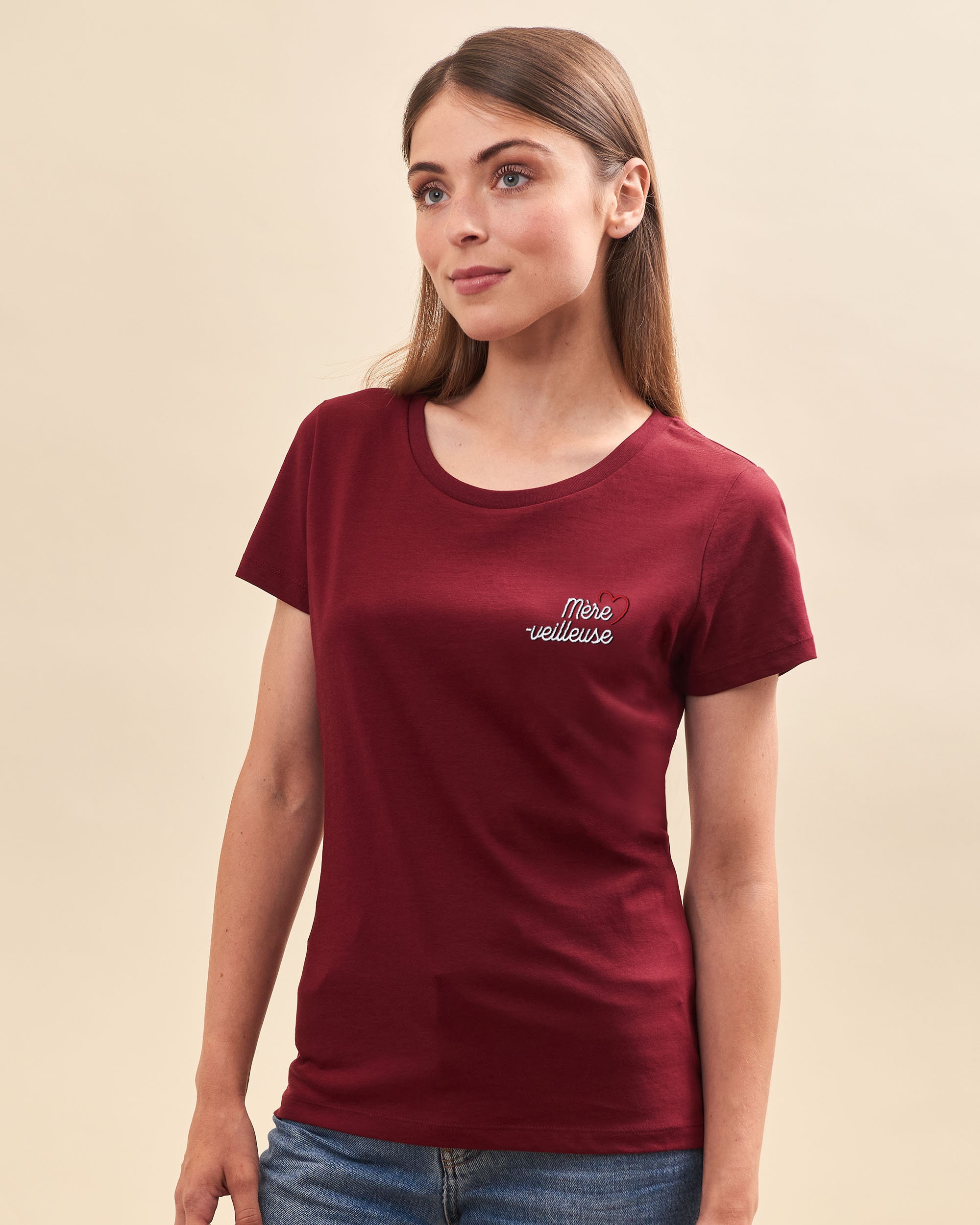 Embroidered Mother-nightlight T-shirt Personalized Mom Gift Personalized Embroidered Womens T-shirt Mom T-shirt Mothers Day Gift