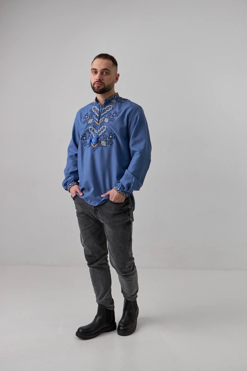 Ukrainian Embroidered Men Vishivankaukraine T-shirtukraine Mens Clothingukraine Men Giftukraine National Clothesembroidery Men Blouse