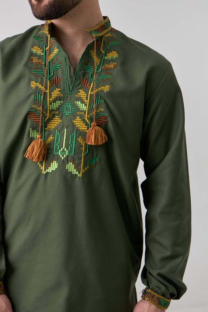 Ukrainian Embroidered Men Vishivankaukraine T-shirtukraine Mens Clothingukraine Men Giftukraine National Clothesembroidery Men Blouse