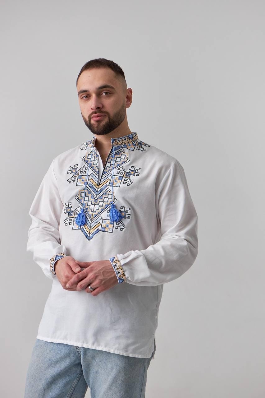 Ukrainian Embroidered Men Vishivankaukraine T-shirtukraine Mens Clothingukraine Men Giftukraine National Clothesembroidery Men Blouse
