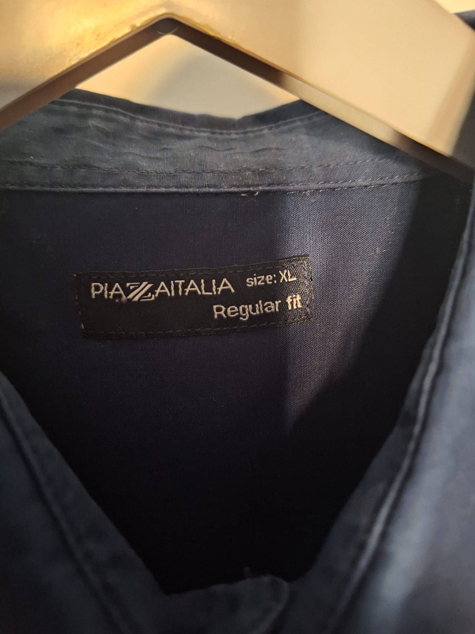 Unique Hand-embroidered Second-hand Blue Shirt Size Xl Regular Fit - Perfect Condition