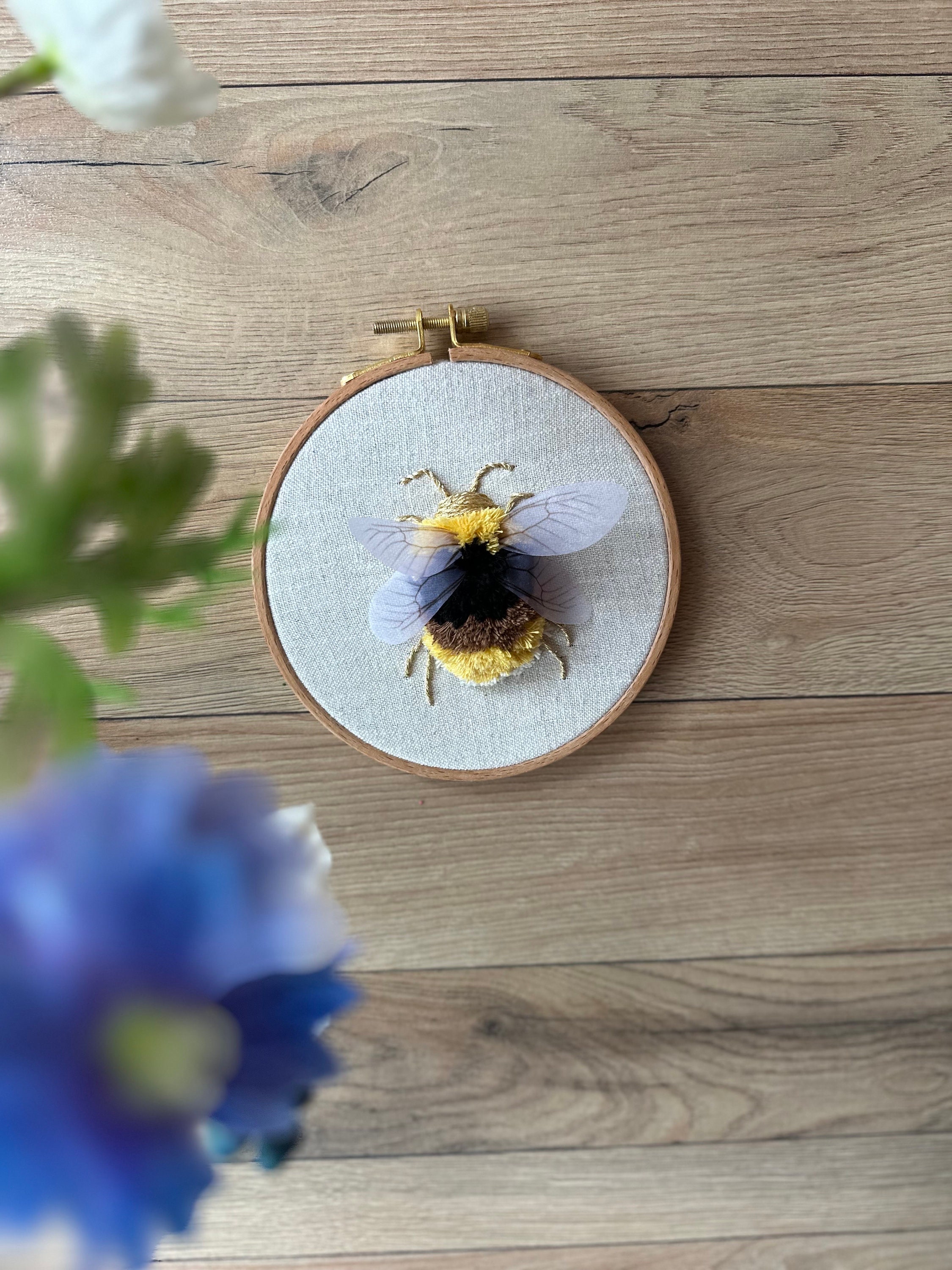 Beetle Bumblebee Fantasy With Wings Embroidered Embroidery Insect Colorful Flying Insect