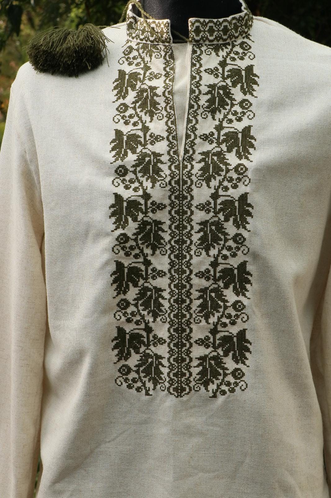 Embroidered Vyshyvanka Ukrainian Vyshyvanka For Men Zelensky Shirt Embroidered Ukrainian Embroidered Vyshyvanka Beige Vyshyvanka Shirt