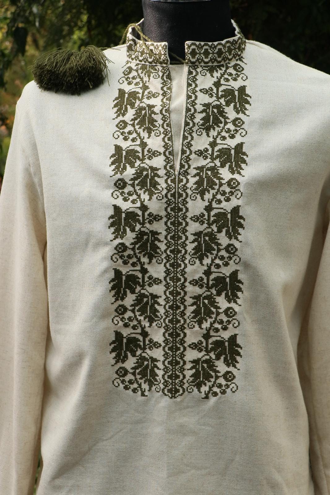 Embroidered Vyshyvanka Ukrainian Vyshyvanka For Men Zelensky Shirt Embroidered Ukrainian Embroidered Vyshyvanka Beige Vyshyvanka Shirt