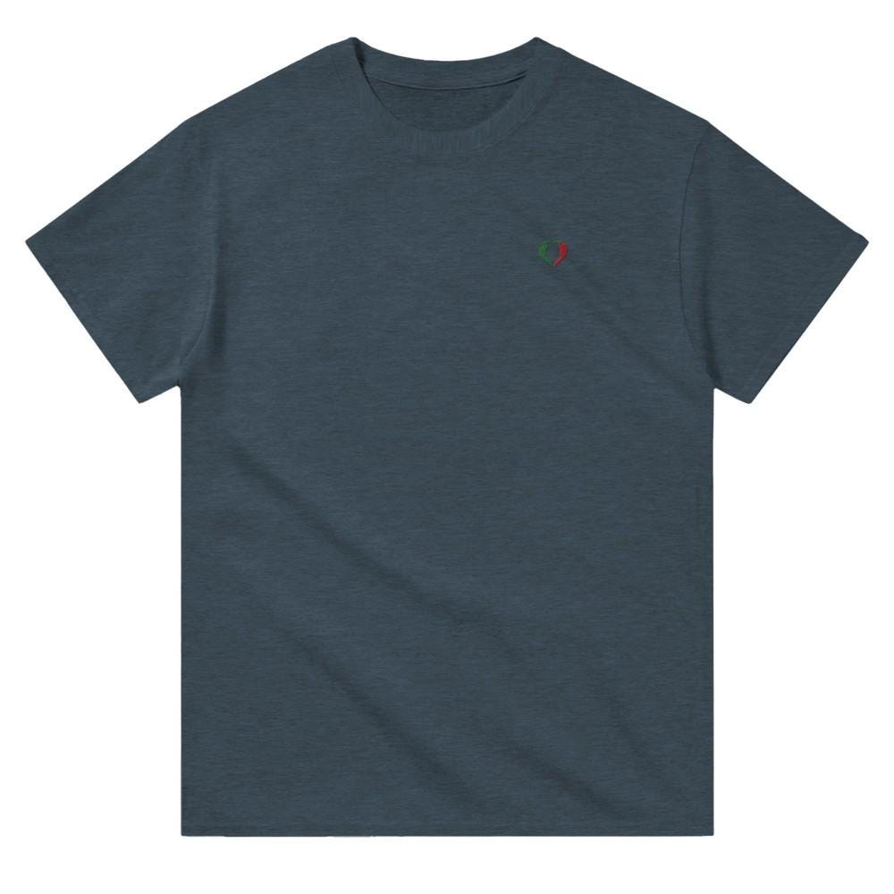 Embroidered Shirt 100% Cotton Unisex Chilli Tshirt Heart Tshirt Hot Pepper Shirt Pepper Tshirt Hot And Spicy Shirt Embroidered Tshirt